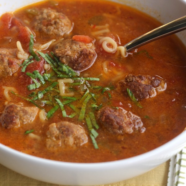 Ej's Simple Italian Meatball Soup